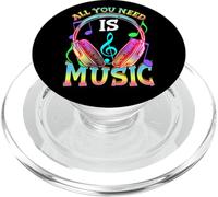 All You Need is Music - Auriculares de DJ en la Parte Posterior PopSockets PopGrip para MagSafe