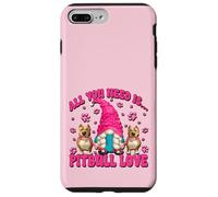 All You Need Is Pitbull Love Dog Mama GNOME For Pittie Mom Carcasa para iPhone 7 Plus/8 Plus