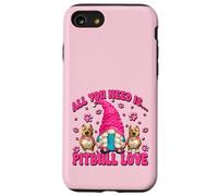 All You Need Is Pitbull Love Dog Mama GNOME For Pittie Mom Carcasa para iPhone SE (2020) / 7/8