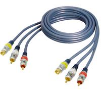 All4u 1.5m s-vhs + 2x rca m/m 1,5 m s-vhs + 2xrca s-vhs + 2 x rca azul