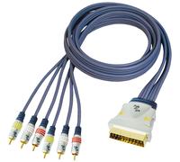 All4u bbv 56, 1.5m 1,5 m scart (21-pin) 6 x rca azul