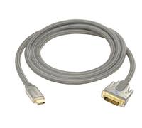All4u BIG DVI-H de acoplamiento de alta HDMI/DVI-adaptador de Cable (HDMI-Stecker 19 puente enchufable para - DVI-Stecker 18 + puente enchufable para 1) 2 m silberg