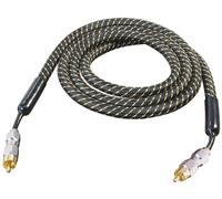 All4u bna 1 - cable rca (conectores cromados, 5 m), color negro