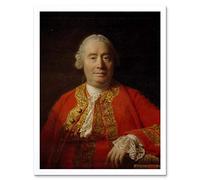 Allan Ramsay David Hume 1711 1776 Historian Philosopher Painting Art Print Framed Poster Wall Decor 12X16 Inch