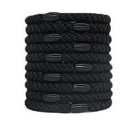 Allayu 10 unids/set bandas trenzadas para el cabello, lazos para el cabello de colores mezclados, lazos para el cabello sin daños, coleteros, soportes para el cabello de poliéster, do