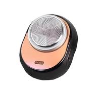 Allayu Afeitadora eléctrica portátil para hombres con cuchilla afilada de tres piezas, Afeitadora eléctrica pequeña, Afeitadora eléctrica de Metal para hombres, Negro
