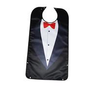 Allayu Baberos para adultos, protectores, impermeables, cómodos, con broches, prácticos, protectores de ropa para personas mayores, reutilizables, de poliéster, lavables a máquina, Estilo E