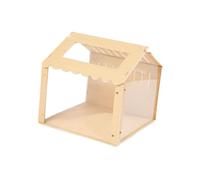 Allayu Casa de para Madera Decorativa para hámster, con Forma de Castillo, Que Ofrece un escondite Atractivo con características Ejercicio. Mascotas pequeñas activas, hámster, Erizo, ratón, Rata,