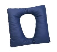 Allayu Cojín para asiento de inodoro de camping, suave, acolchado, accesorio baño para comodidad universal personas mayores, funda suave para silla inodoro camping. , azul oscuro , 42x42x8cm