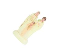 Allayu Estatua de la Sagrada Familia de Jesús, María y José, decoración Iglesia, Duradera para Decorar Salas Estar o dormitorios, Aniversarios, Luminoso, 7x5x10.5cm