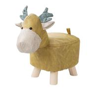 Allayu Este Adorable reposapiés con Forma de Elefante es un excelente complemento para dormitorios y Salas de Juegos. Su diseño único y Creativo aporta más diversión al hogar, Amarillo, 26x27x50cm