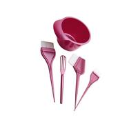 Allayu Herramienta para teñir el cabello en salones de belleza, decolorante para cabello, tazón para mezclar con pinceles, kit de coloración de tinte para peinado