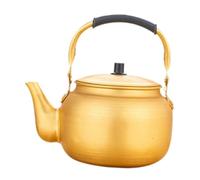 Allayu Hervidor de agua de aluminio para vino arroz coreano, para cocina, estufa, tetera, gran capacidad, para hervir agua, hervidor aluminio amarillo gran capacidad, Amarillo, 1L