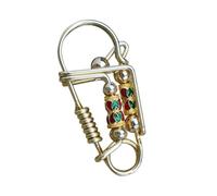 Allayu Llavero portátil único, versátil para sujetarlo a bolsos, mochilas o llaves. Compañero de viaje de amplia aplicación. Los llaveros metal se pueden usar adorno colgante moda para