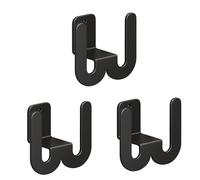 Allayu Lote de 3 Unidades de zapateros de Pared para Ahorrar Espacio, Organizador de Zapatos Vertical de Metal para Montar en la Pared, A