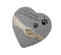 Allayu Piedra Conmemorativa para jardín, Piedras conmemorativas, lápida para Mascotas en Forma de corazón con Detalles conmovedores, diseñada un Regalo significativo para quienes han perdido a su