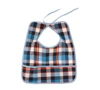 Allayu Protectores de ropa para comer. Baberos impermeables para adultos mayores y niños para evitar manchas de comida durante las comidas. Babero para personas mayores con bolsillo seguridad. Babero