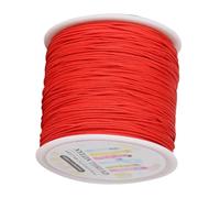 Allayu Rollo de cordón de nailon satinado versátil con cola rata, 90 metros largo y 5 colores vibrantes para los amantes las manualidades. Hilo nailon trenzado.