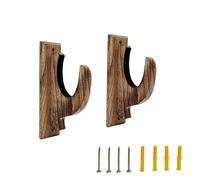 Allayu Soporte de pared para armas, sólido, acolchado de terciopelo, horizontal, para todas las armas samuráis, soporte Para madera para escopetas.