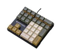 Allayu Teclado numérico mecánico, práctico Plug and Play para Contabilidad, Botones On Go, Dedos más alineados, ABS Apayado, Eje Verde Verde