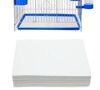 Allazone 100 Pz Papel para Gaiola de Pássaros, Papel Absorvente Pré-cortado, Forro de Papel Descartável para Gaiolas de Animais, Pássaros (15 x 22cm)