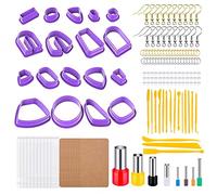 Allazone 143 Pz Cortadores Arcilla Polimerica, 18 Cortadores de Pendientes de Arcilla Polimérica, Ganchos para Aretes para La Fabricación de Joyas de Arcilla Polimérica