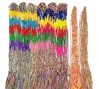 Allazone 160 Pz Pulseras de La Amistad Tejidas Pulseras, Pulseras Trenzadas Hechas a Mano, Coloridas, Pulseras de Amistad Pulsera para Muñeca y Tobillo