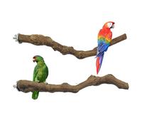 Allazone 2 Pz Perca de Pájaro, Pájaro de Madera Soporte de Perca, Palo de UVA Salvaje Natural, Juguetes para Pajaros Juguetes para Masticar Loros para Masticar Loros, Periquitos, Cacatúas