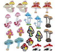 Allazone Parches para Ropa Termoadhesivos Apliques, Parches Bordados para Camiseta, Bolsas, Pantalon, Sombrero, Jeans, 20 Pz Setas