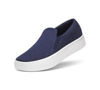 Allbirds Lounger Lift - Tenis de plataforma sin cordones para mujer, zapatos casuales de uso diario, azul marino profundo (suela de ventisca), talla 9 M