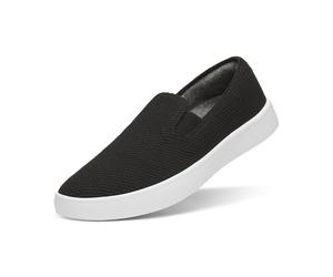 Allbirds Tenis Cruiser sin cordones para mujer, transpirables, cómodos para el uso diario, Negro natural (suela de ventisquera), 37.5 EU
