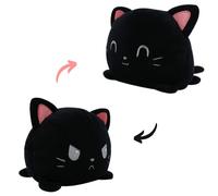 AllBlue Flip - Peluche de doble cara para dar la vuelta, bonito regalo para niños, peluche suave con estado de ánimo cambiable, fácil de voltear con 2 emociones en mal y amor (Luna)