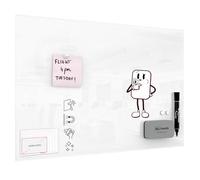 ALLboards Pizarra Magnética De Vidrio Blanca PREMIUM WHITE 60x40 cm, Sin Marcos, Pizarra Blanca Magnética De Vidrio, Pizarra Para Escribir De Vidrio Templado