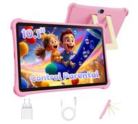 ALLDOCUBE Tablet Niños 10 Pulgadas, Tableta Infantil Android 15, 7 GB+64 GB, Batería 5500mAh, Wi-Fi, BT, GPS, Control Parental, iWAWA Preinstalado, Tableta Educativa para Niños con Funda