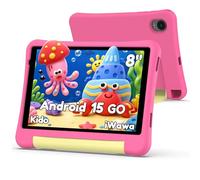 ALLDOCUBE Tablet para Niños 8 Pulgadas, Tablet Android 15, 32GB ROM + TF 512GB, Control Parental, 1280×800, 3.5mm, Batería 6000mAh,Tablet Niños Educativo con Funda de EVA Antigolpes-Rosa
