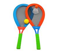 alldoro 60050 XXL Juego de Softball con Pelota, Volante, 2 Bates, 4 Piezas, 75 x 35 cm, Colorido para niños y Adultos