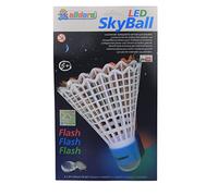 alldoro 60056 LED Sky Ball Aprox. 24 cm, Volante Gigante Que Brilla y Parpadea, Accesorio para Juego de Volante, Adecuado para Raquetas XXL de bádminton y Tenis, Incluye Pilas, Surtido en 3 Colores