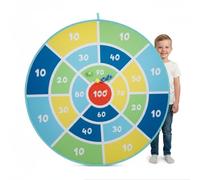 alldoro 60061 - Disco para Dardos XXL, 1 dardo desplegable, 12 Bolas de Velcro, 1 Bolsa de Transporte, Multicolor, diámetro de 142 cm, para niños a Partir de 3 años