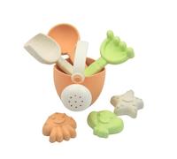 alldoro 60176 Mi Primer Juguete de Arena Mini con regadera - 7 Piezas - Mezcla de Paja de Trigo de plástico, para niños a Partir de 18 Meses, Multicolor