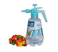 alldoro 60200 - Bomba para Bombas de Agua o Globos para niños a Partir de 8 años, con depósito de 1,5 l, Ayuda para Nudos y 250 Globos