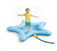 alldoro 60212 Esterilla de Juego de Agua Estrella con aspersor, 100 cm Alfombra de aspersión de Agua para jardín y terraza, Juguete acuático para niños a Partir de 3 años