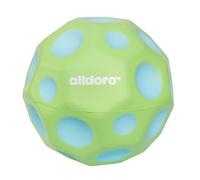 alldoro 60297 XXL Bouncing Ball, Pelota Infantil, Material PU, para niños a Partir de 3 años, Alto Rebote, Multicolor, 15 cm, Verde