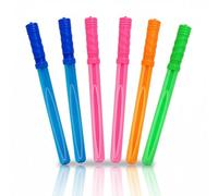 alldoro 60628 Juego de 6 Espadas de jabón Bubble Party, Incl. 6 Espadas de jabón de 120 ml, para niños de 36 Meses y Adultos, 37 cm de Colorido