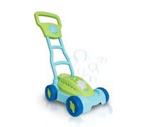alldoro Cortacésped de pompas de jabón LED con depósito estanco | 2 en 1 máquina de pompas y cortacésped infantil, incluye 160 ml de líquido, juguete de jardín a partir de 3 años