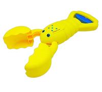 alldoro- Excavadora Mano, pellizcador diseño de Cangrejo para la Playa y Caja, Pala para niños a Partir de 3 años, Bolsa de Arena Amarillo, Color (63034)