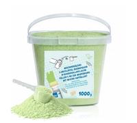 alldoro Polvo de tiza verde, 1 kg, cubo con cuchara medidora, juguete para