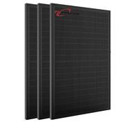 ALLDREI Panel solar de 1350 W de vidrio bifacial, 3 unidades 450 Wp módulo solar SunPro para planta de energía de balcón, panel fotovoltaico para instalación completa fotovoltaica, 0% IVA