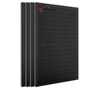 ALLDREI Panel solar de 1800 W de vidrio bifacial, 4 unidades 450 Wp módulo solar SunPro para planta de energía de balcón, panel fotovoltaico para instalación completa fotovoltaica, 0% IVA
