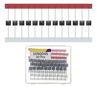 ALLECIN 10SQ045 Diodos Rectificadores Schottky 10A 45V R-6 Diodo Rectificador 10Amperio 45Voltios Axial Diode para Panel Solar (30 Piezas)