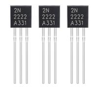 ALLECIN 2N2222 NPN Transistor de Baja Potencia de Uso General TO-92 Transistores de Silicio para El Desarrollo de Productos 60V 800mA (Paquete de 200 piezas)